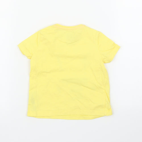 Fred & Flo Girls Yellow   Basic T-Shirt Size 6-9 Months