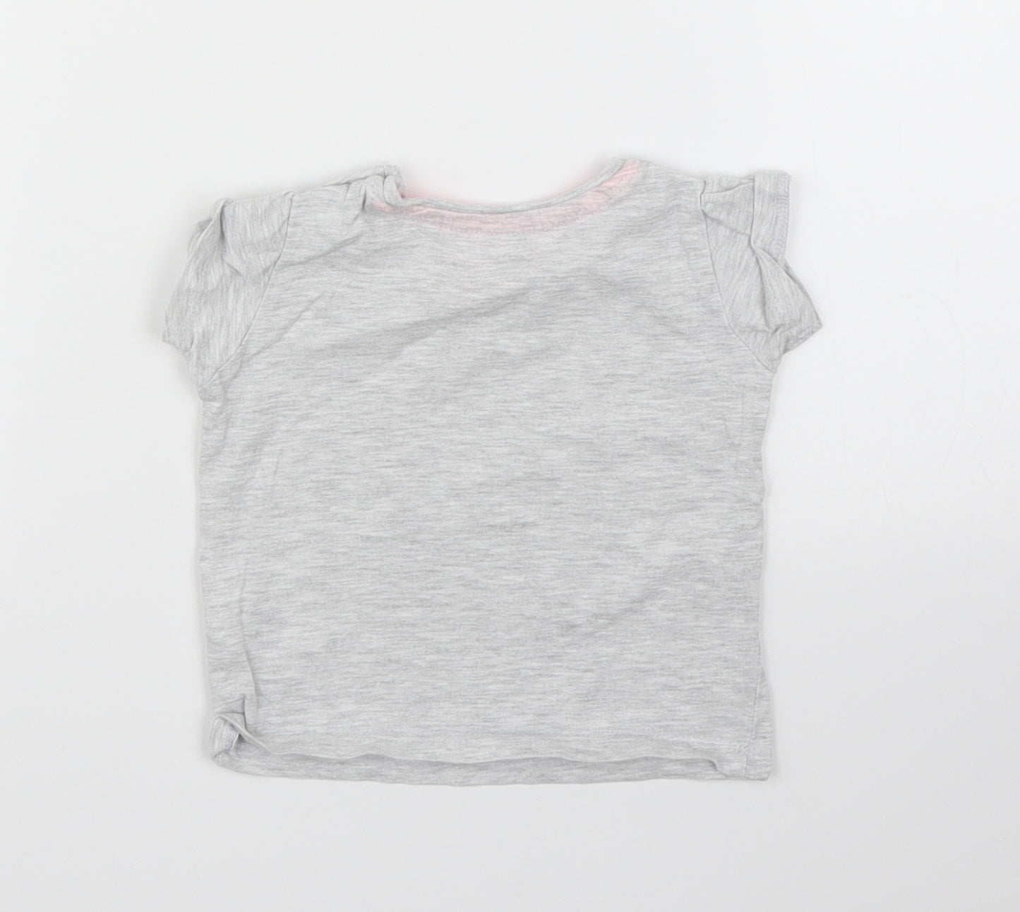Primark Girls Grey   Basic T-Shirt Size 6-9 Months