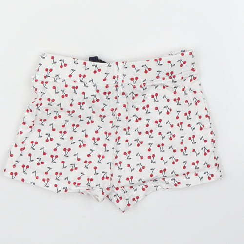 Primark Girls White   Capri Leggings Size 9 Months  - Cherry, Shorts