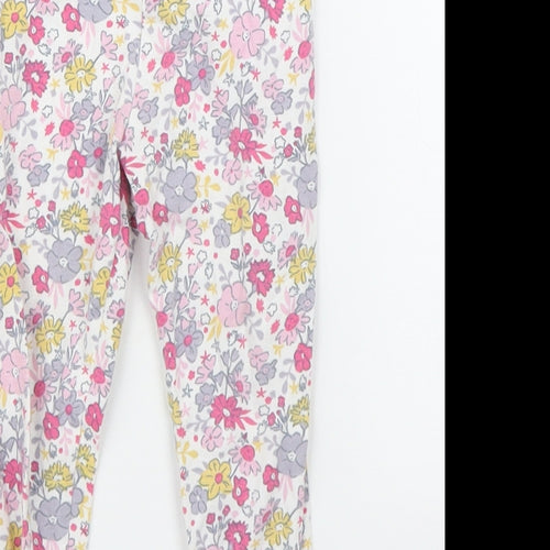Me To You Girls Pink Floral  Capri Leggings Size 9 Months