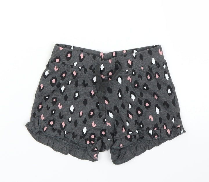 Primark Girls Grey Animal Print  Capri Leggings Size 9 Months  - Shorts