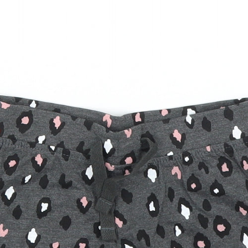 Primark Girls Grey Animal Print  Capri Leggings Size 9 Months  - Shorts
