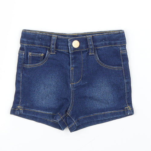 Primark Girls Blue  Denim Capri Jeans Size 9 Months
