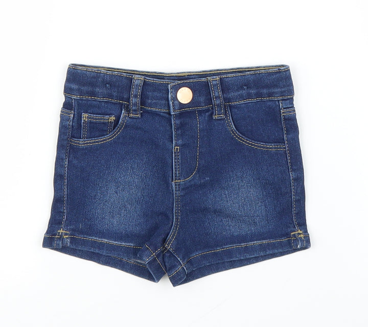 Primark Girls Blue Denim Capri Jeans Size 9 Months