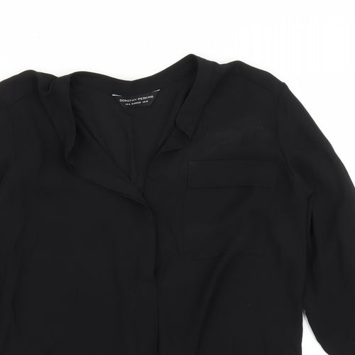 Dorothy Perkins Womens Black   Bodysuit One-Piece Size 10