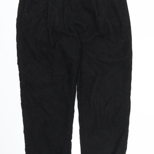 SheIn Womens Black  Corduroy Mom Jeans Size M L24 in