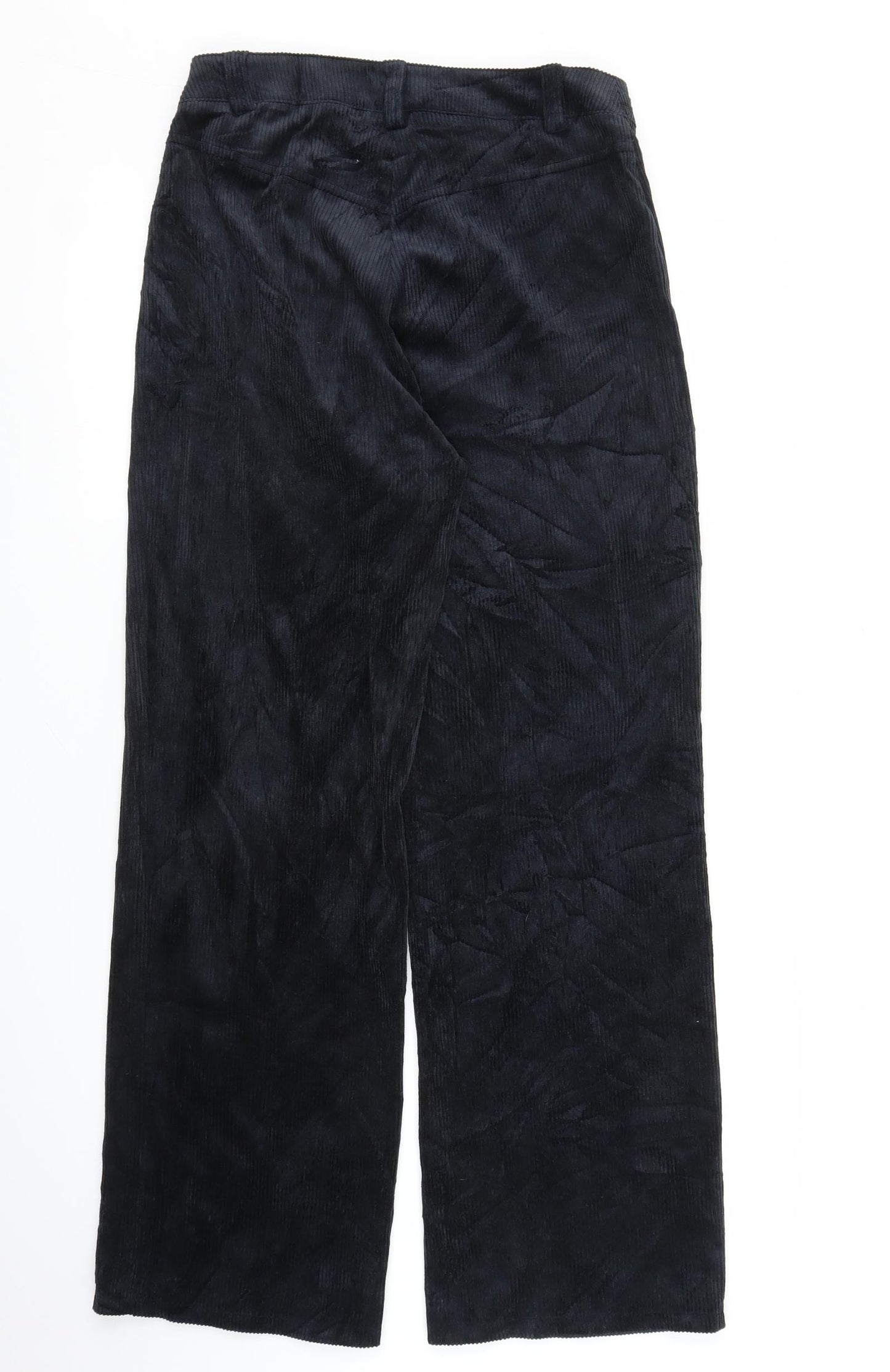 Topshop Womens Blue  Corduroy Straight Jeans Size 10 L29 in