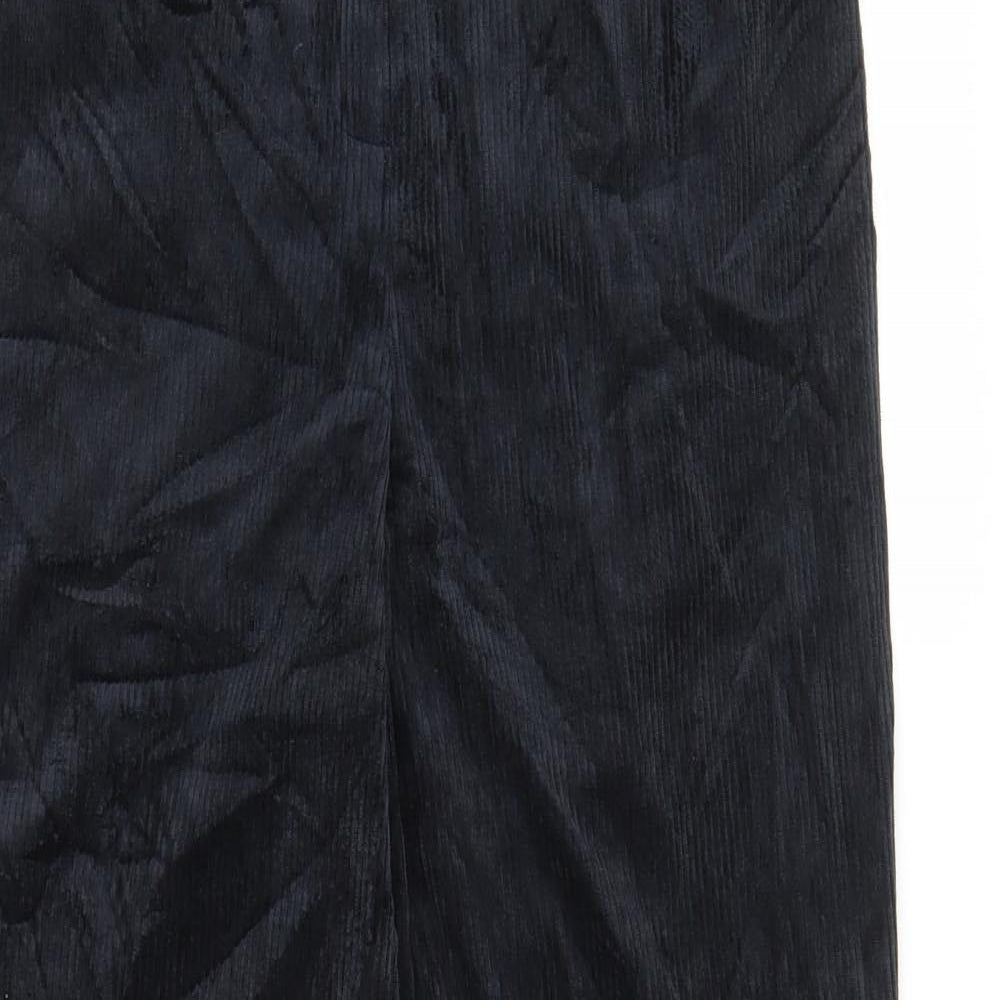 Topshop Womens Blue  Corduroy Straight Jeans Size 10 L29 in