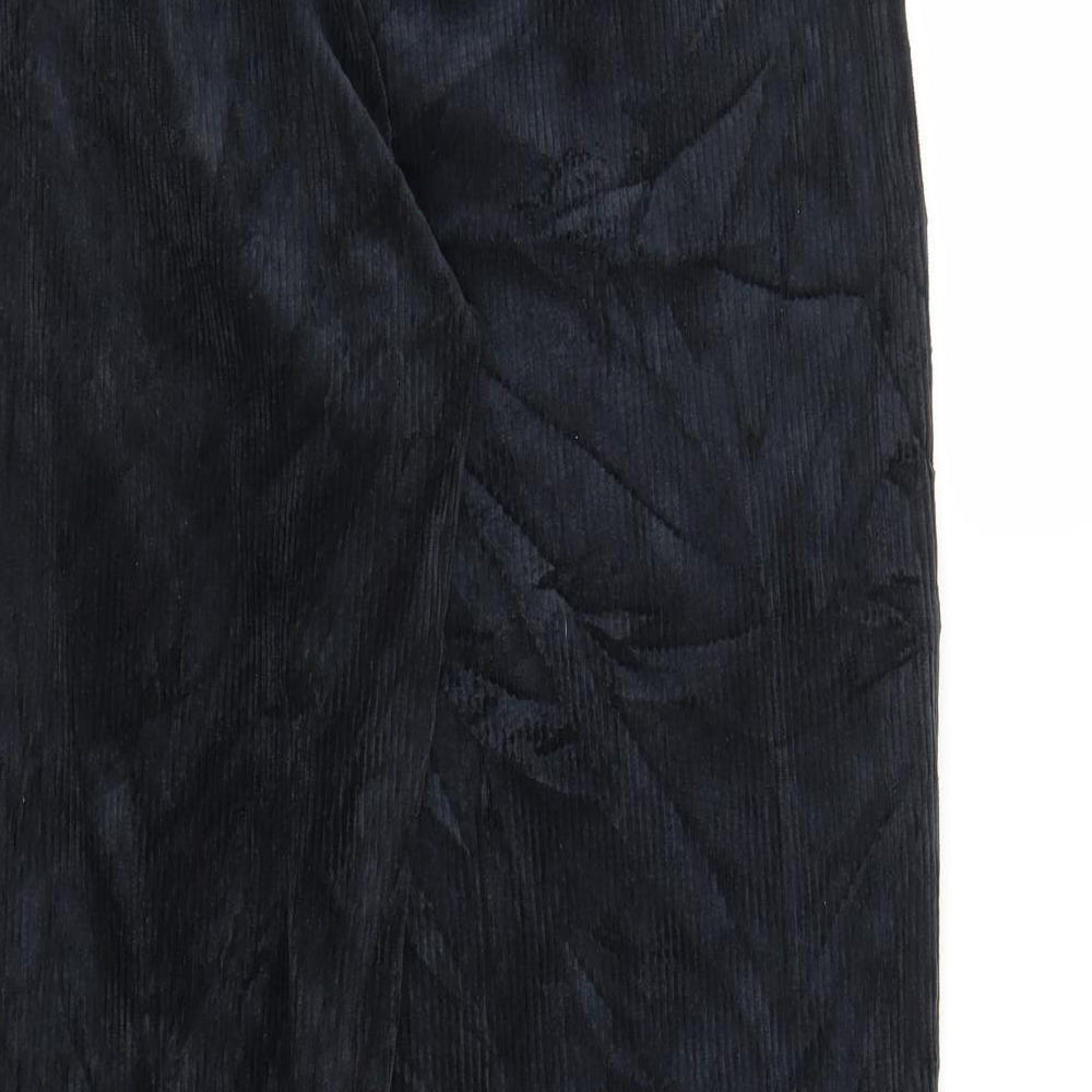 Topshop Womens Blue  Corduroy Straight Jeans Size 10 L29 in