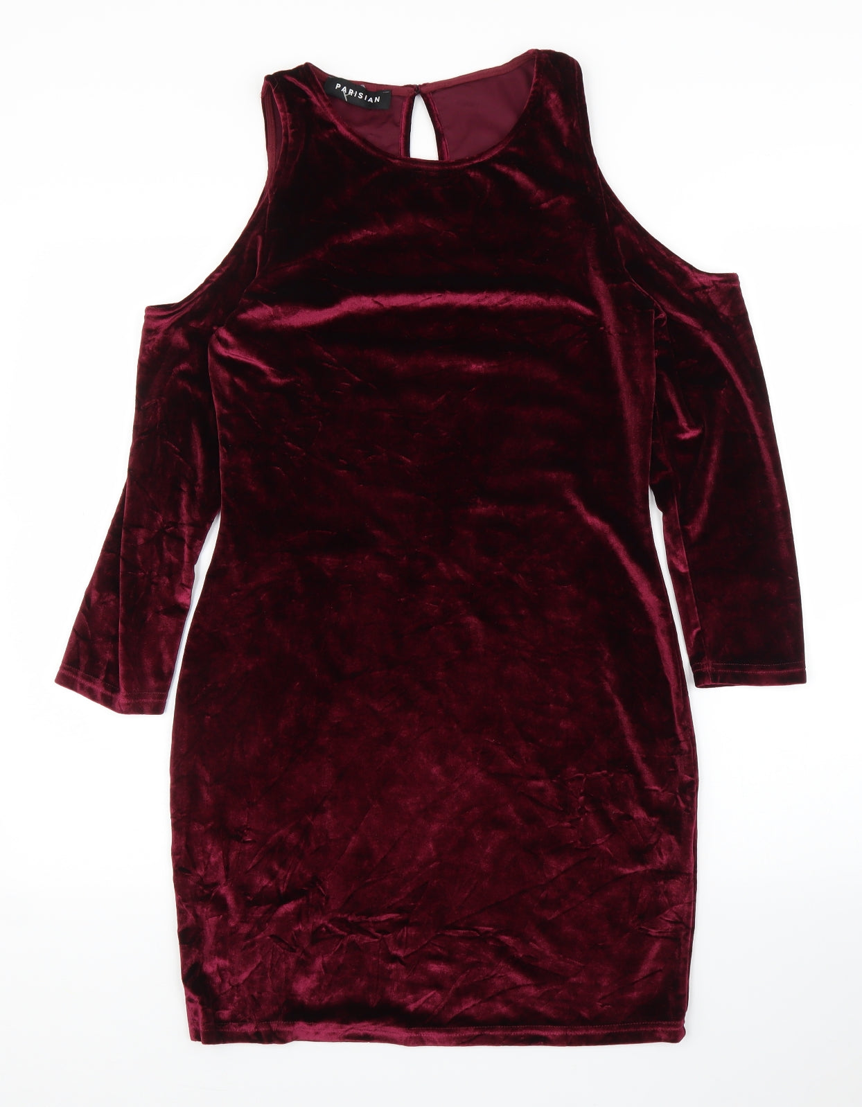 Parisian Womens Purple  Velvet Sheath  Size 12