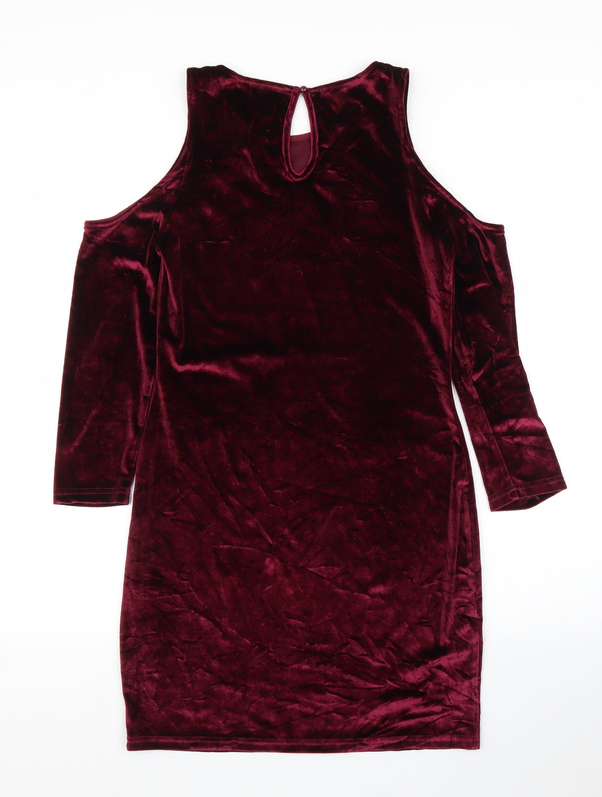Parisian Womens Purple  Velvet Sheath  Size 12