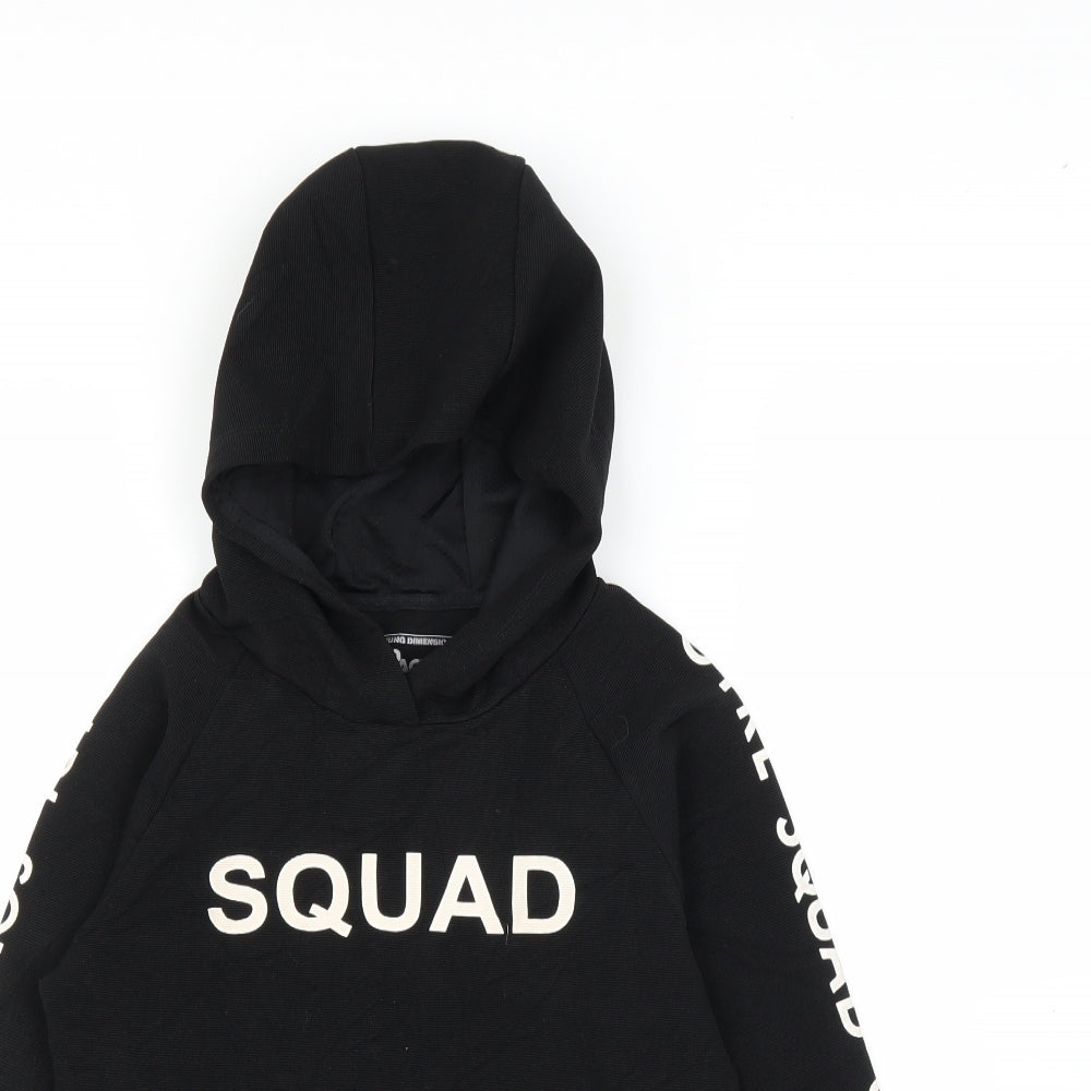 Young Dimension Girls Black   Pullover Hoodie Size 11-12 Years
