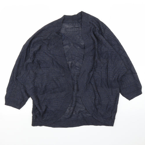 M&Co Womens Blue   Cardigan Jumper Size 14