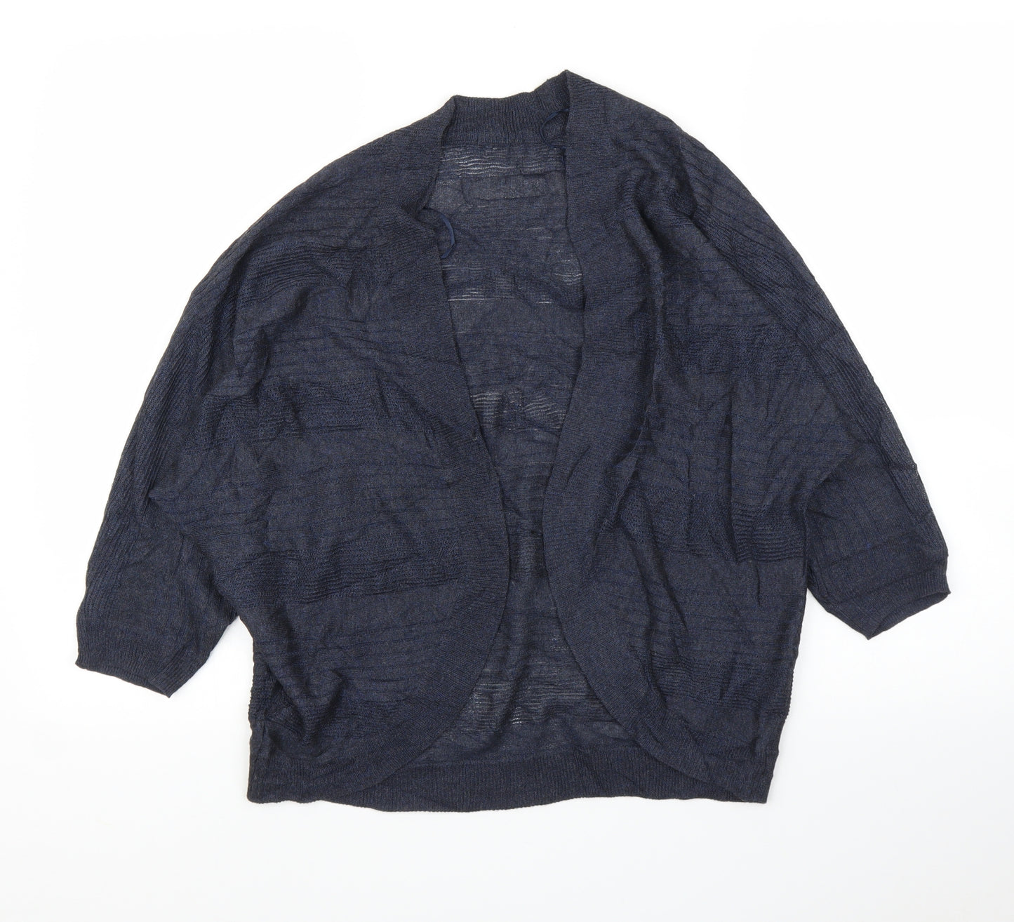 M&Co Womens Blue   Cardigan Jumper Size 14