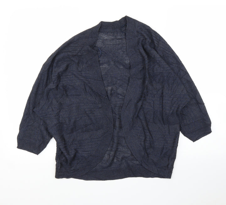 M&Co Womens Blue   Cardigan Jumper Size 14