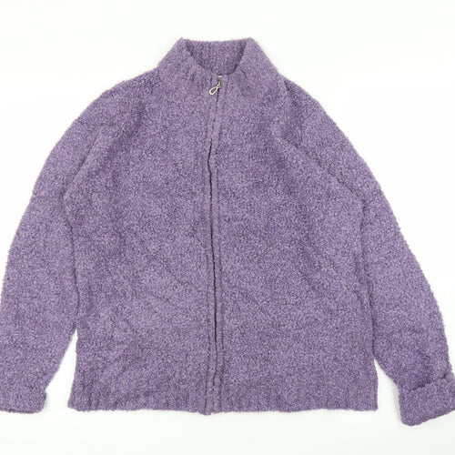 EWM Womens Purple   Full Zip Jumper Size 14