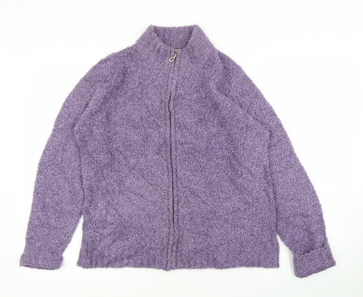 EWM Womens Purple Full Zip Jumper Size 14