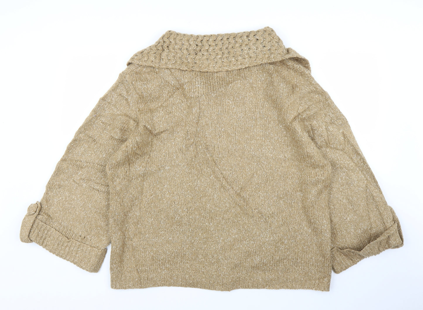 Roman Womens Beige   Cardigan Jumper Size 2XL