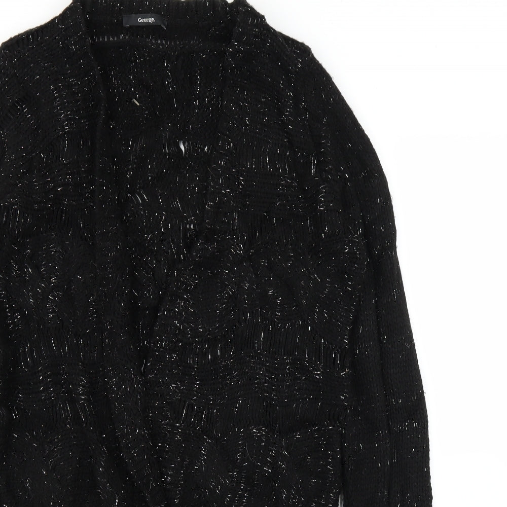 George Womens Black   Cardigan Jumper Size 14