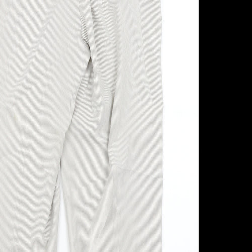 BM Womens Beige Striped  Trousers  Size 14 L25 in