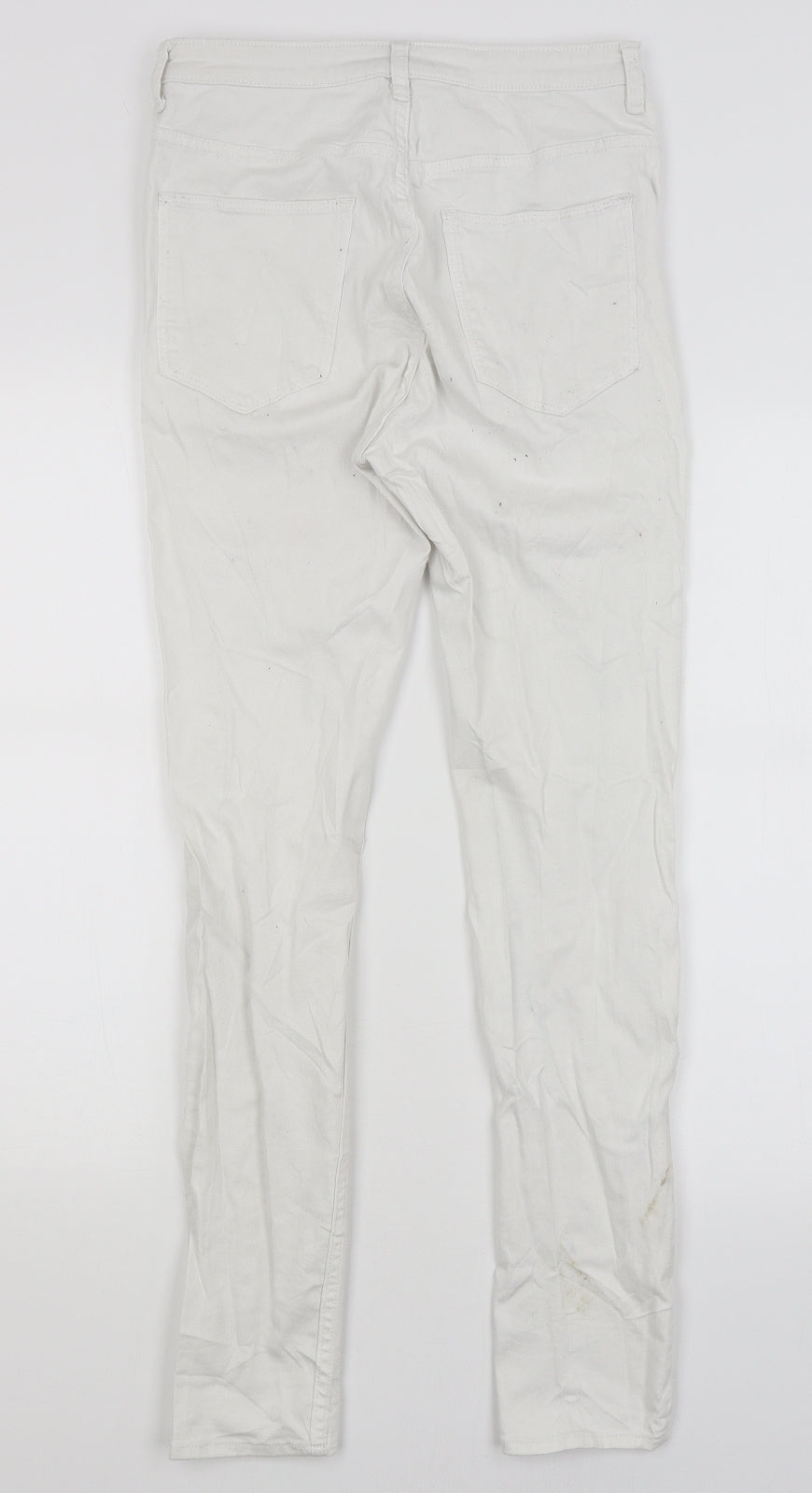 H&M Womens White   Skinny Jeans Size 12 L29 in