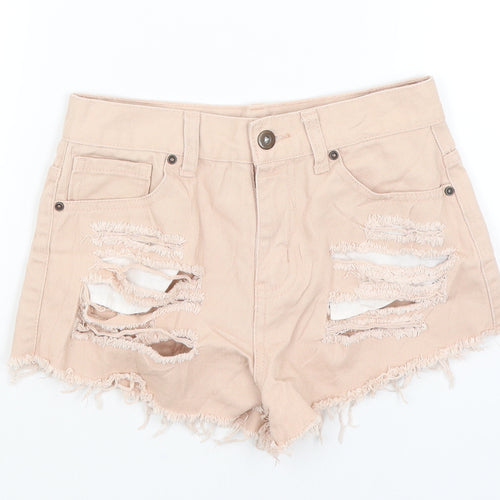 FOREVER 21 Womens Pink   Hot Pants Shorts Size 4