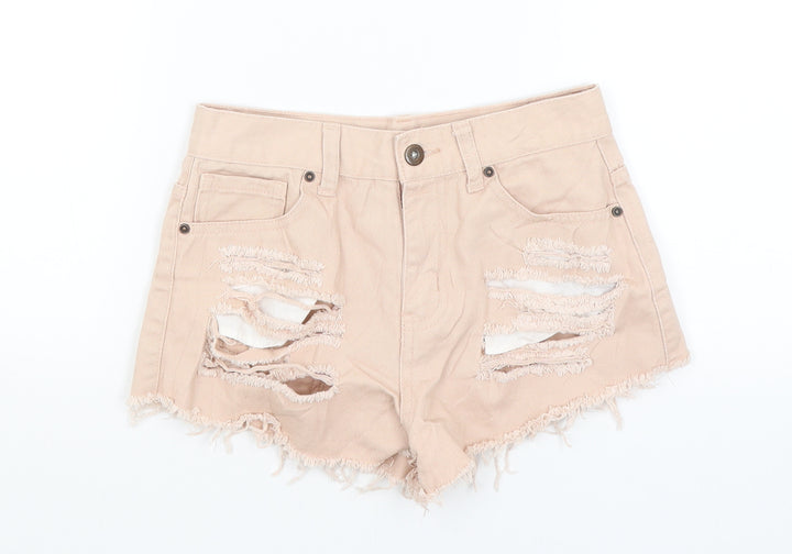 FOREVER 21 Womens Pink Hot Pants Shorts Size 4