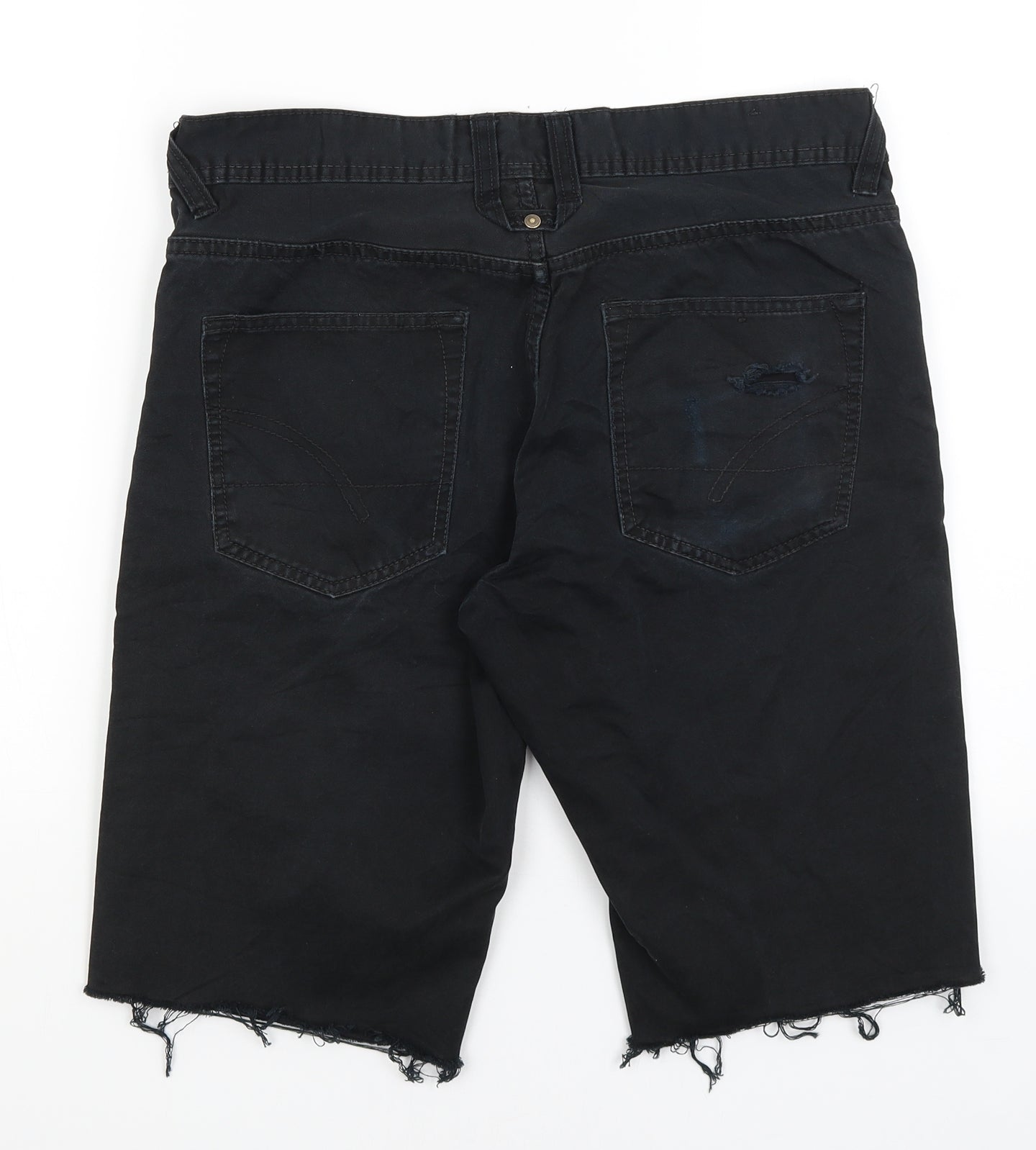 Officers Club Mens Black   Bermuda Shorts Size 32 in