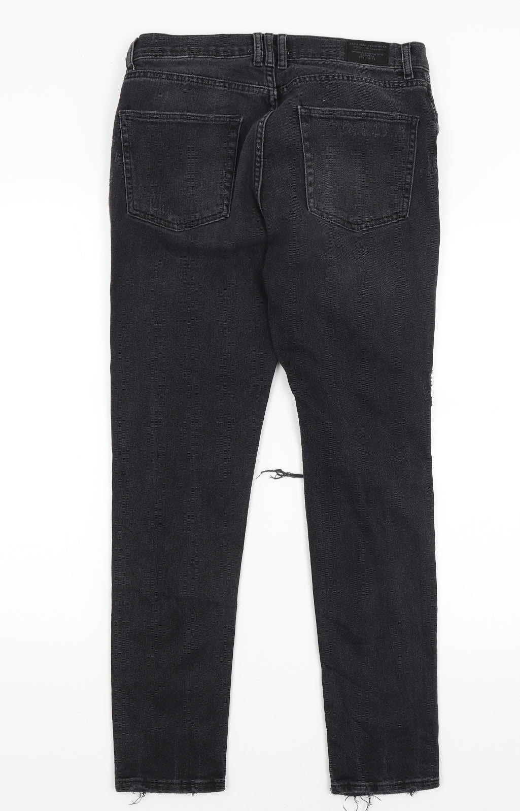 Zara Man Mens Black   Straight Jeans Size 32 in L28 in