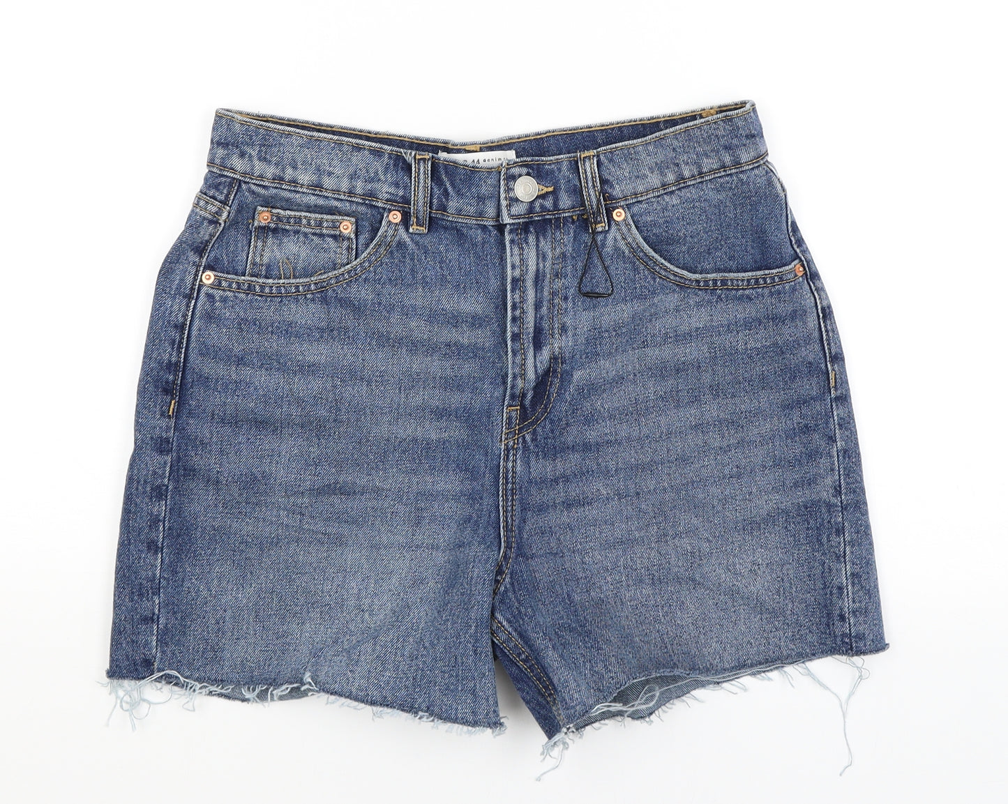Primark Womens Blue   Mom Shorts Size 12