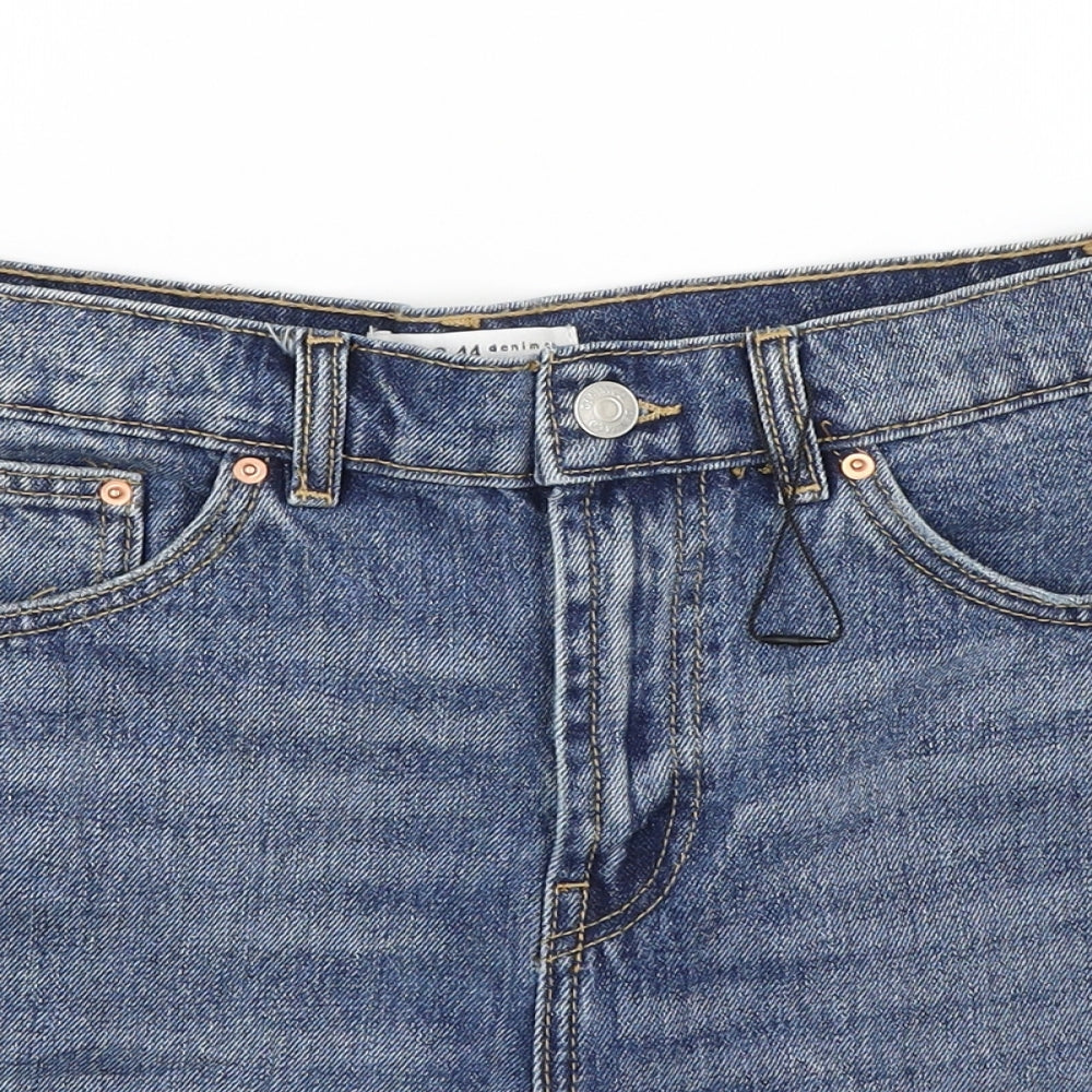 Primark Womens Blue   Mom Shorts Size 12