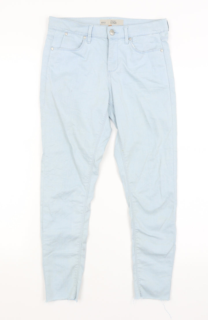Topshop Womens Blue   Skinny Jeans Size 28 in L24 in