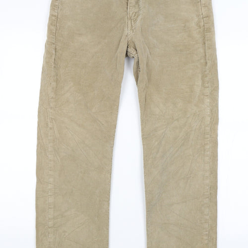 Levi Mens Beige   Straight Jeans Size 32 in L29 in