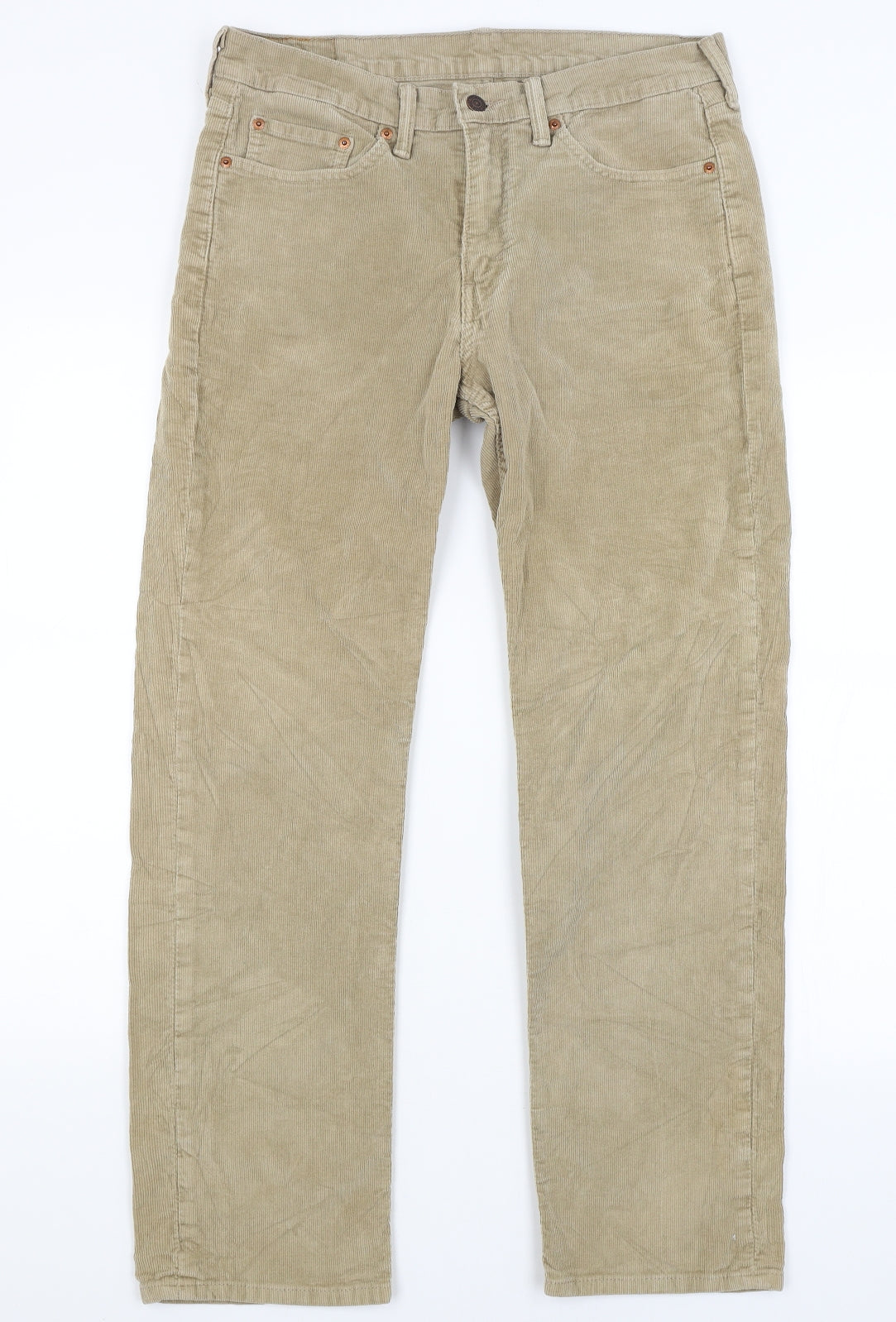 Levi Mens Beige   Straight Jeans Size 32 in L29 in