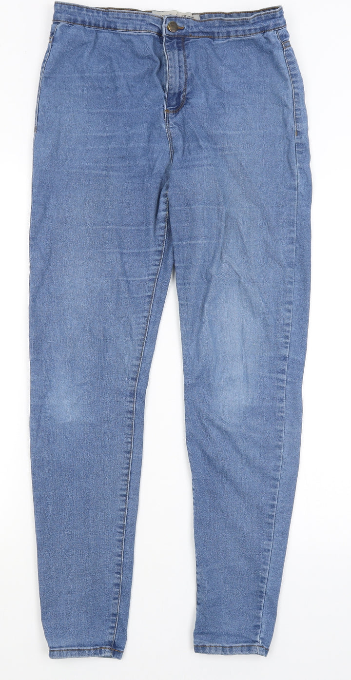 Denim Co Womens Blue Skinny Jeans Size 14 L30 in