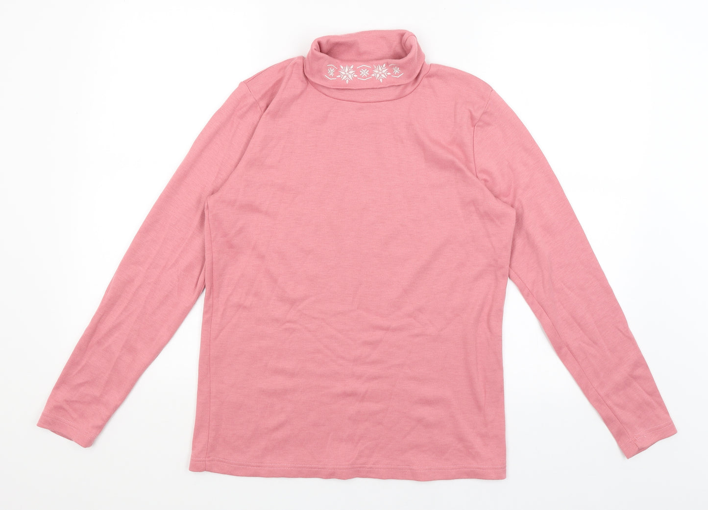 Afibel Womens Pink   Basic T-Shirt Size 14