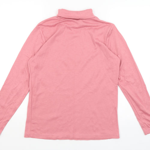 Afibel Womens Pink   Basic T-Shirt Size 14