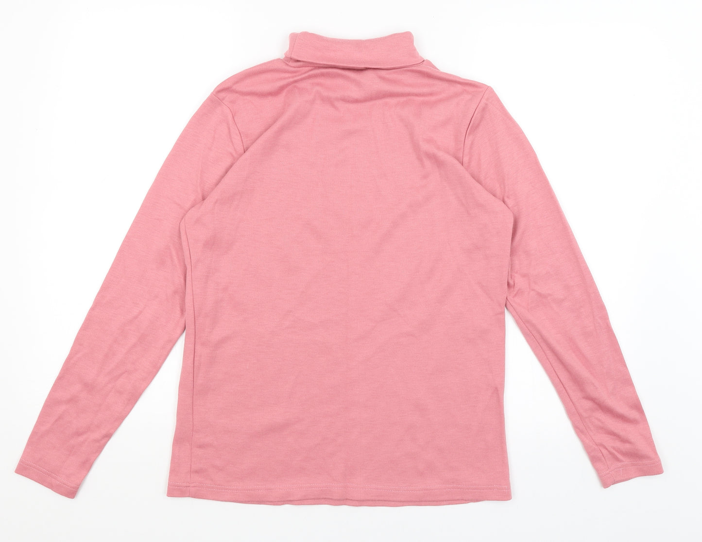 Afibel Womens Pink   Basic T-Shirt Size 14