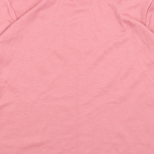 Afibel Womens Pink   Basic T-Shirt Size 14