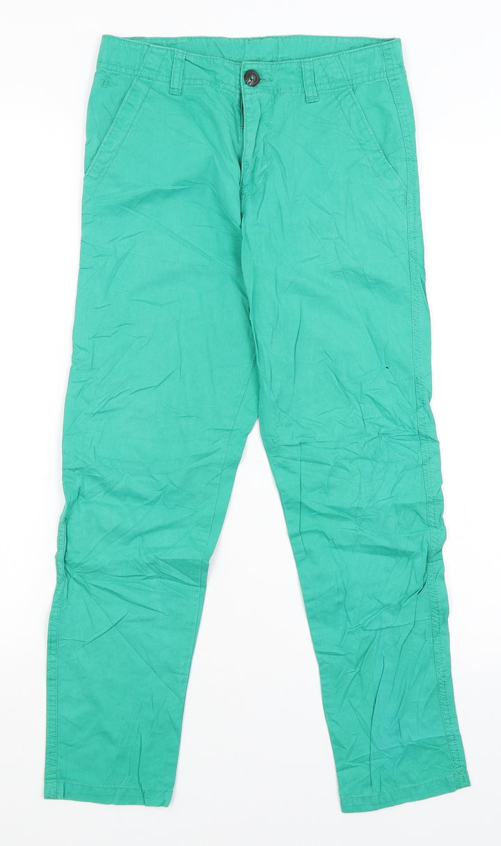 Pepperts Girls Green Capri Trousers Size 10 Years
