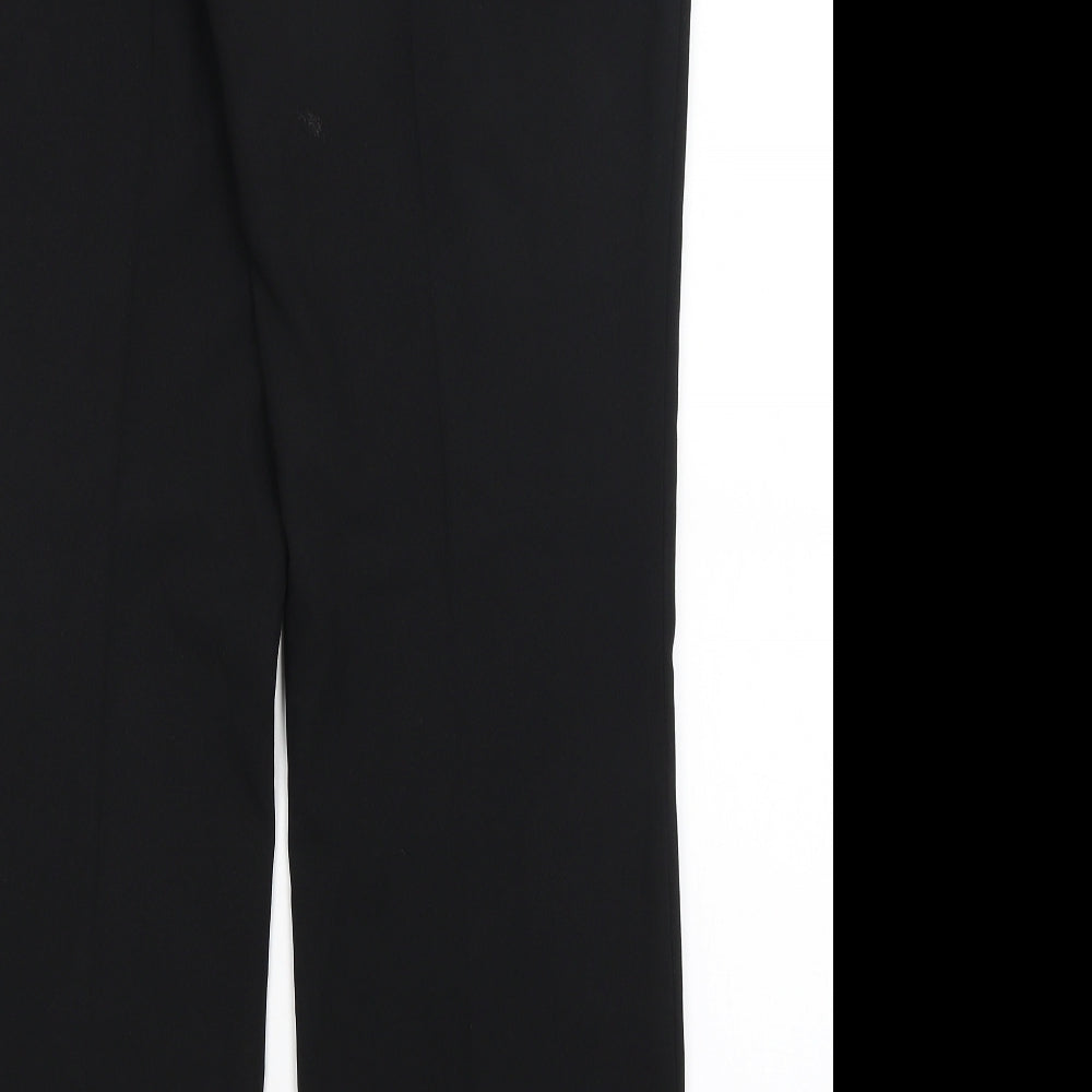 M&S Womens Black   Dress Pants Trousers Size 14 L30 in