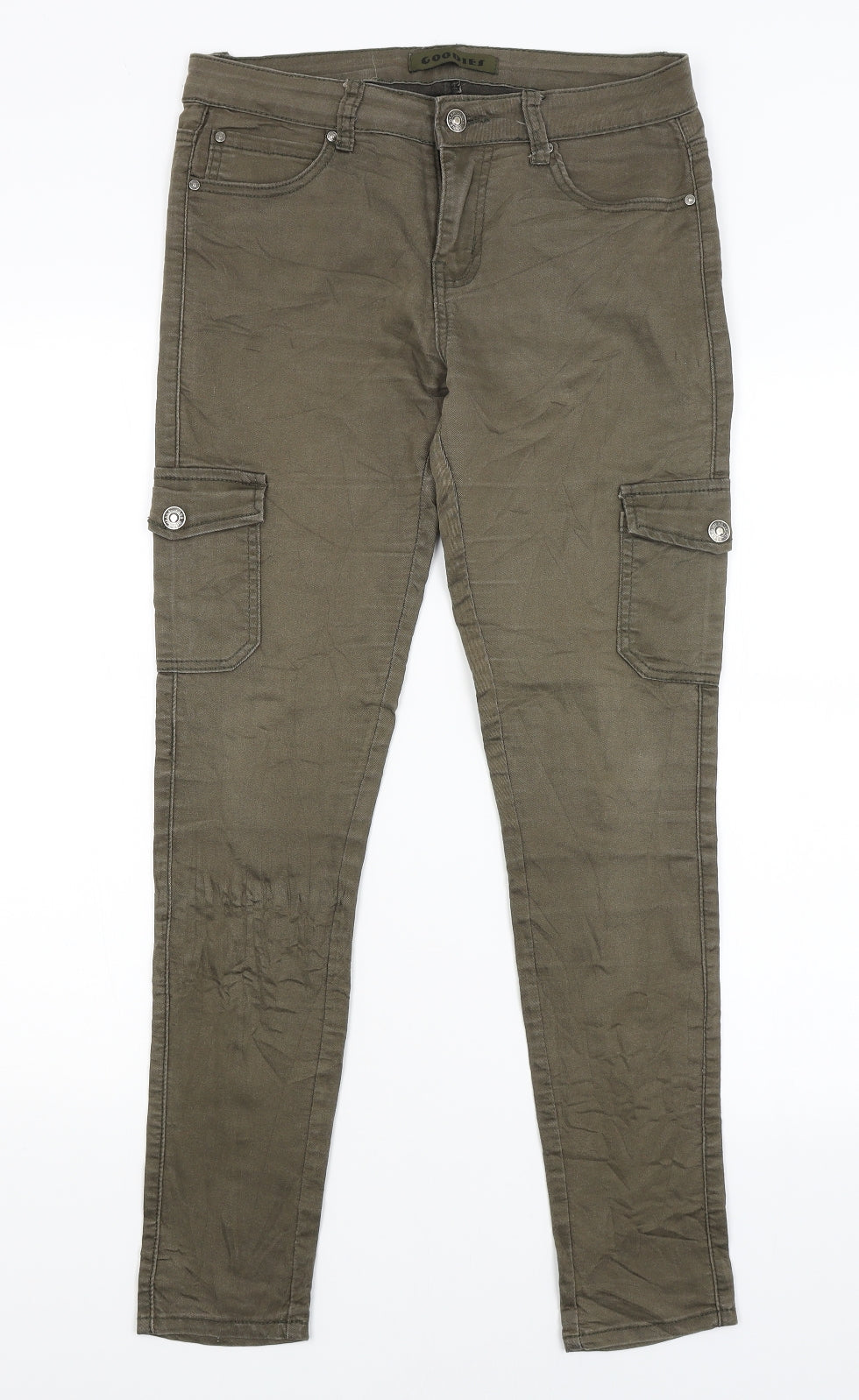Goodies Womens Green   Skinny Jeans Size 12 L28.5 in
