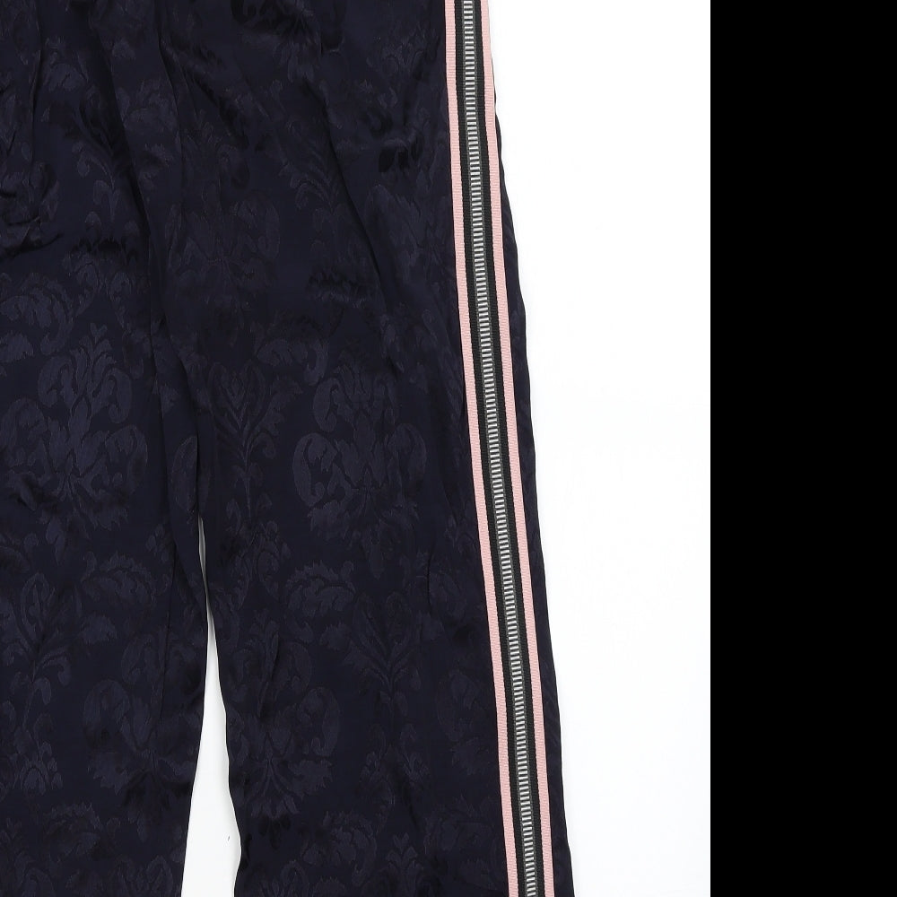 River Island Womens Blue Paisley  Trousers  Size 12 L30 in