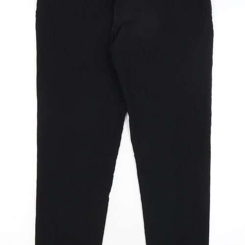 Preworn Womens Black   Trousers  Size 10 L26 in