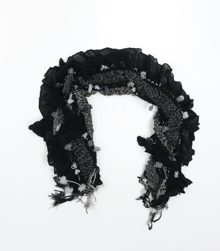 Preworn Womens Black    Scarf