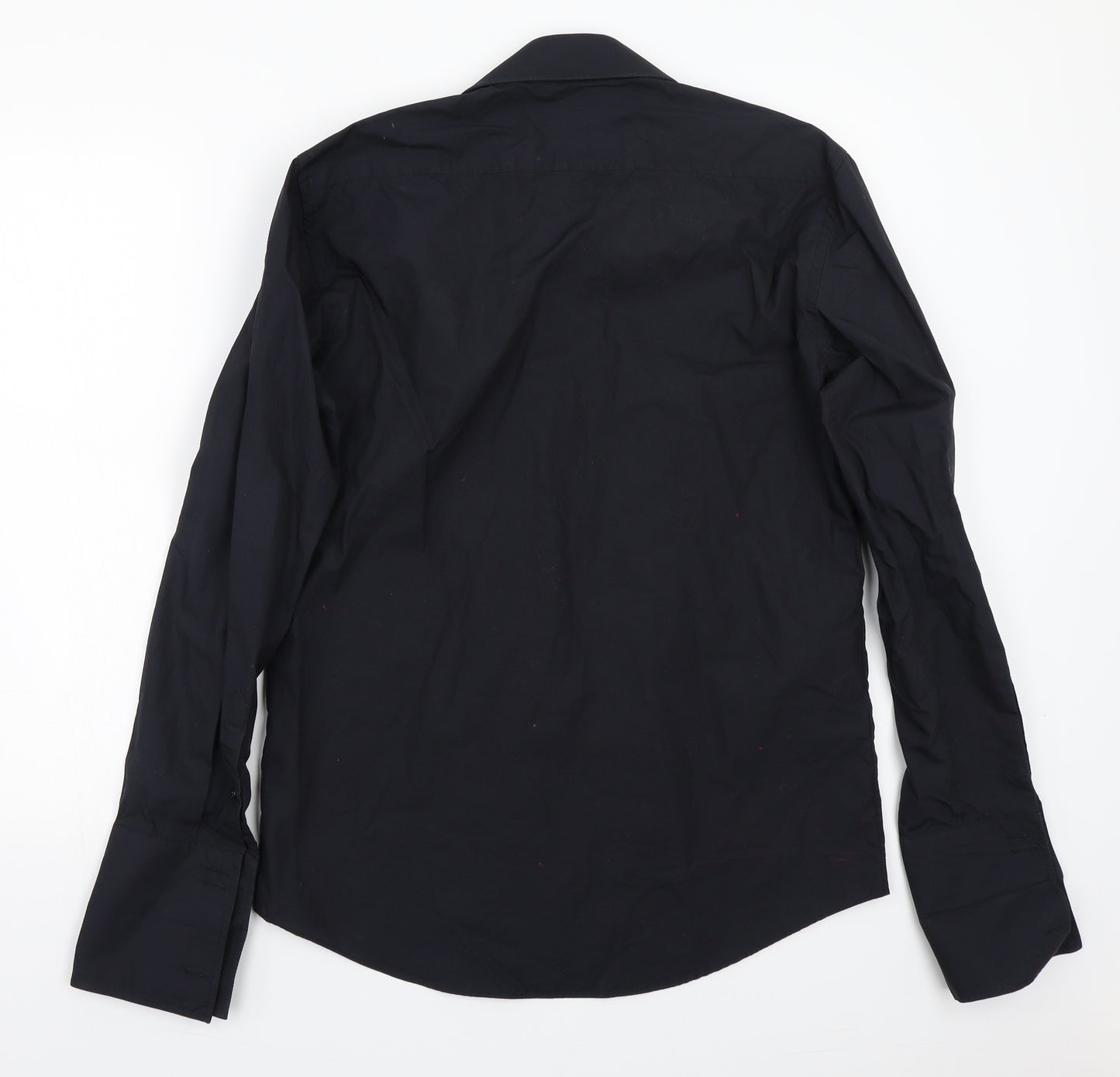 NEXT Mens Black    Button-Up Size 15.5