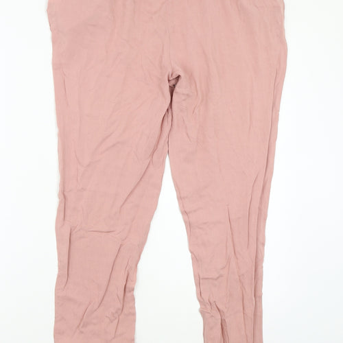 Boohoo Womens Pink   Trousers  Size 12 L26 in