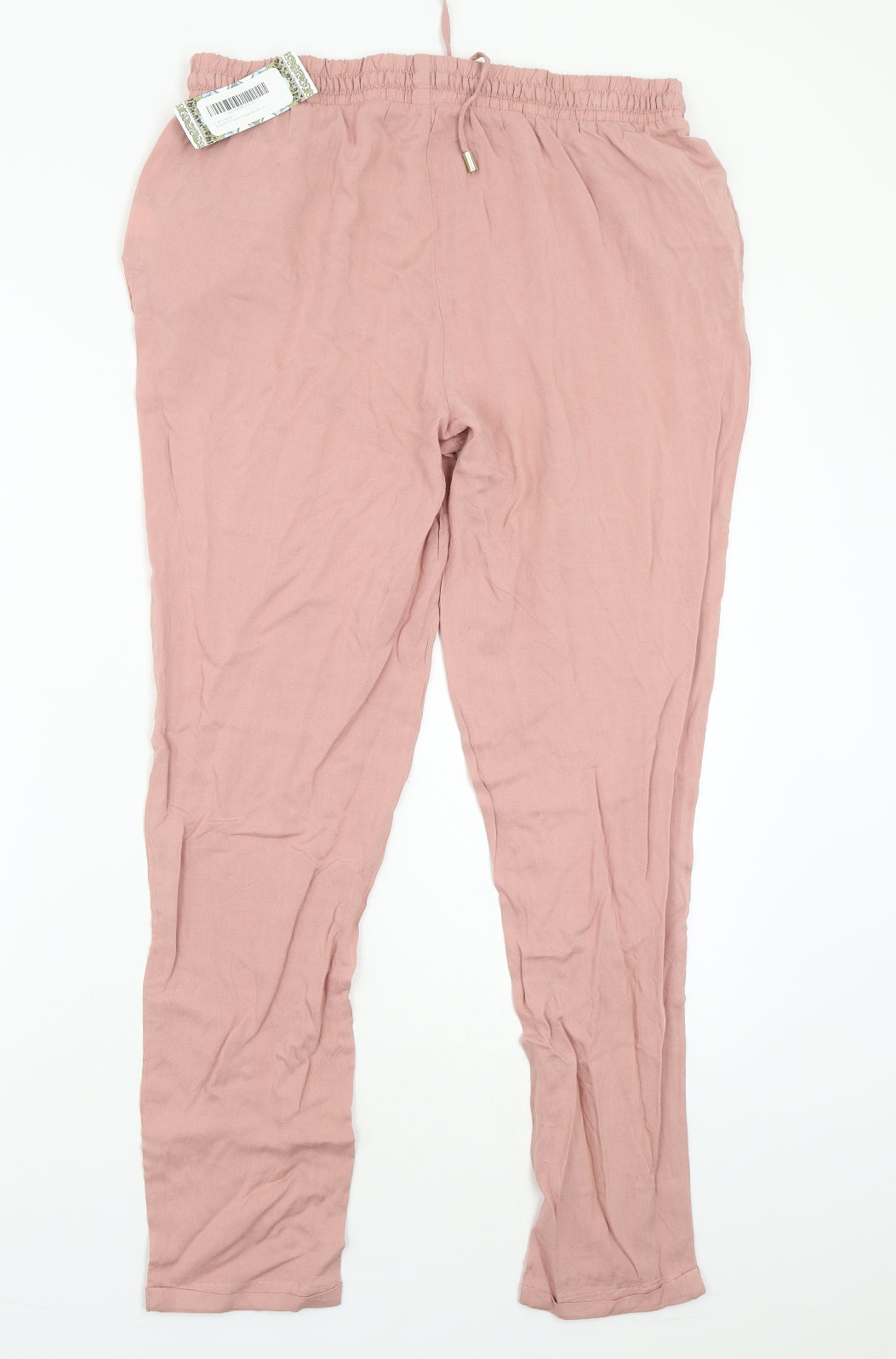Boohoo Womens Pink   Trousers  Size 12 L26 in