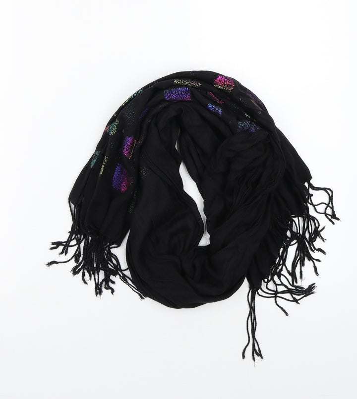 Preworn Womens Black    Scarf