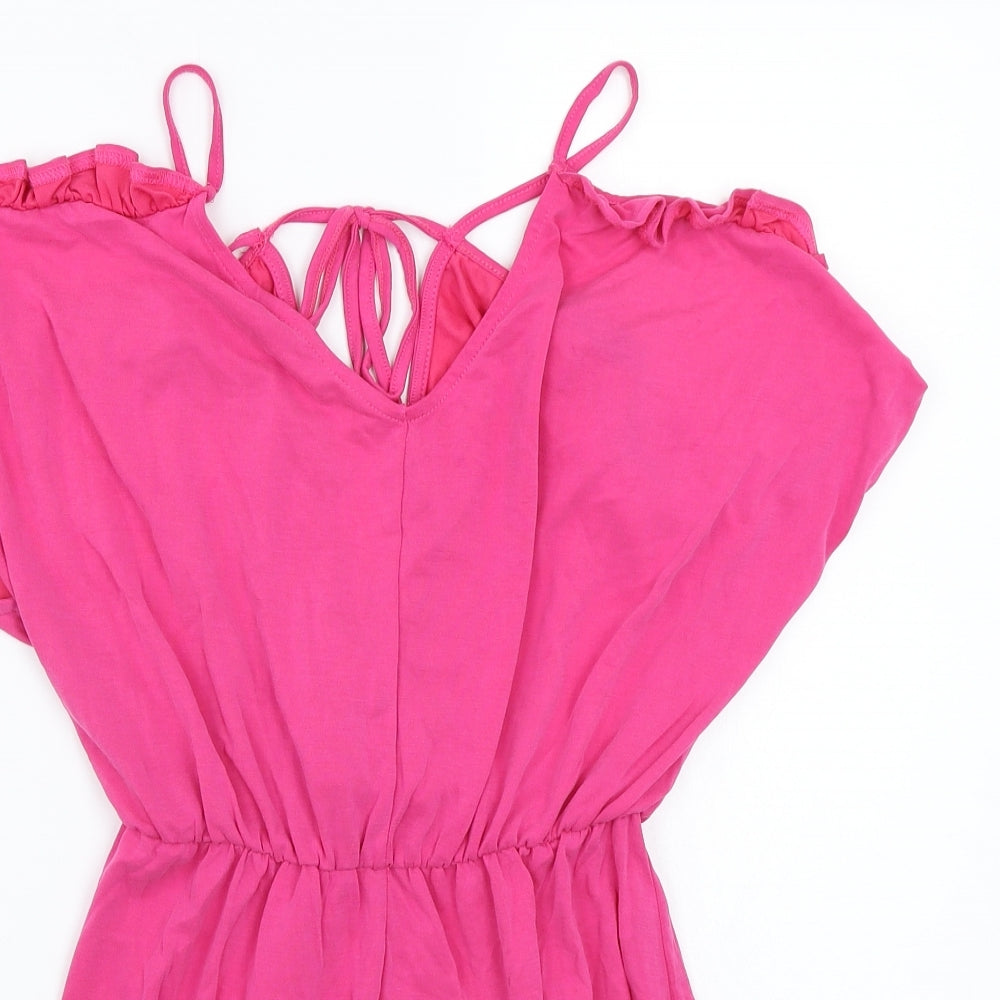 Bershka Womens Pink   Playsuit One-Piece Size M